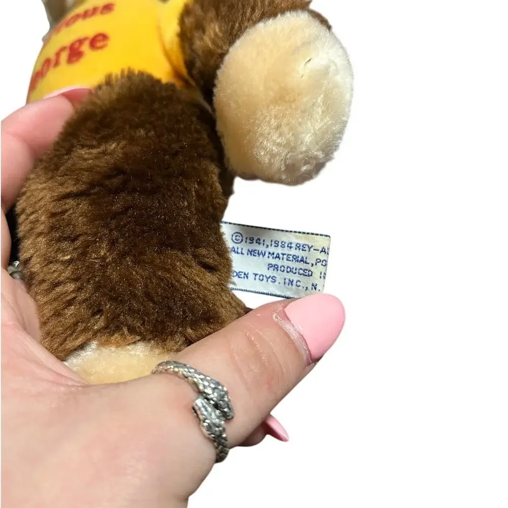 Vintage 1984 Curious George Plush Stuffed Animal